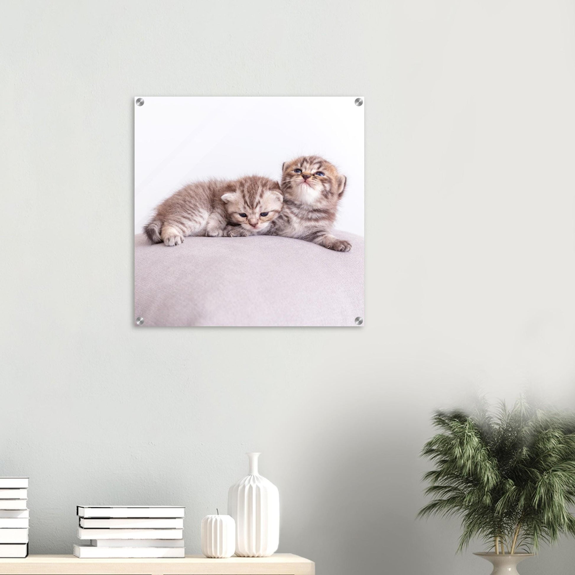 Personalized acrylic painting – Pet canvas with photo – Wall picture cat dog – Gift animal lover – Acrylic glass print animal photo