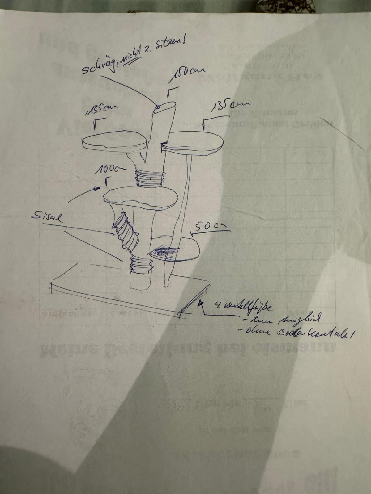 Kratzbaum Individualisiert Bunterkopf - Katzenmöbel mit Charakter