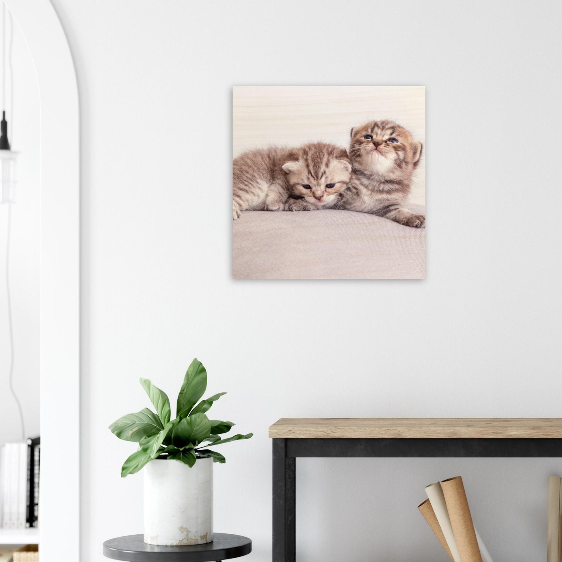Personalized wood print with cat photo – Pet picture on wood – Gift for cat lovers – Natural wall art with your pet photo