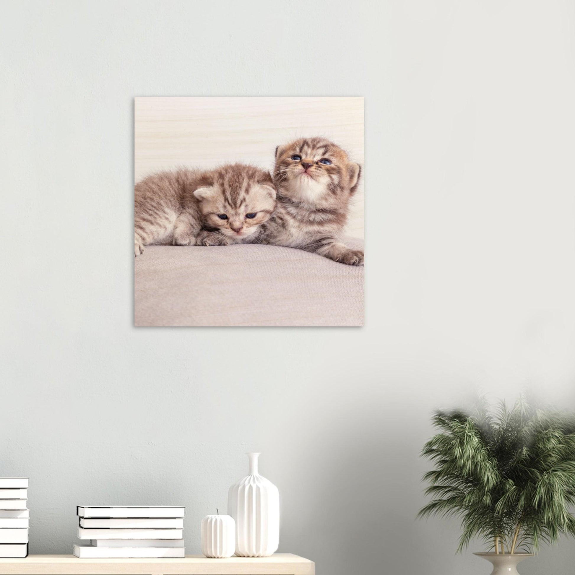 Personalized wood print with cat photo – Pet picture on wood – Gift for cat lovers – Natural wall art with your pet photo